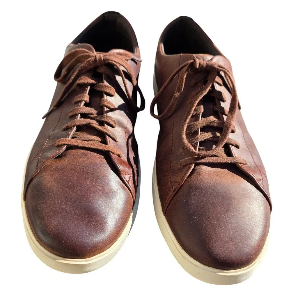 Cole Haan Grand Crosscourt‎ II leather sneakers in a dark brown Mens sz 13